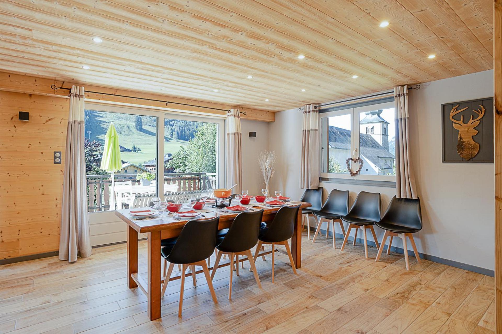 Chalet Les 4 Saisons - Ski, Parking Et Jardin Abondance Exteriér fotografie