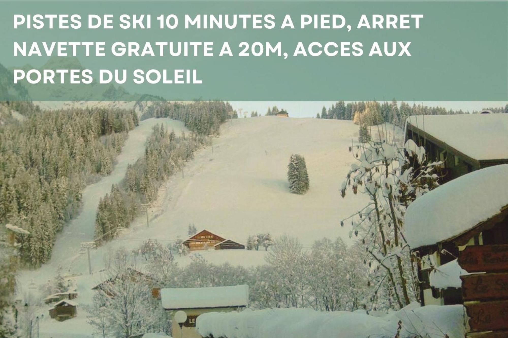 Chalet Les 4 Saisons - Ski, Parking Et Jardin Abondance Exteriér fotografie